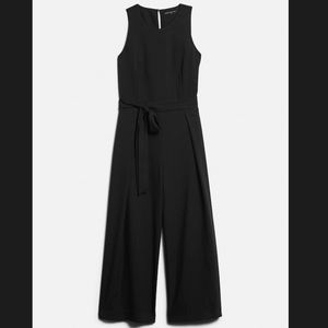 Banana Republic Halter Crop Jumpsuit, Black, NEW